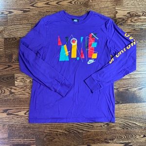 Nike Purple long sleeve tee